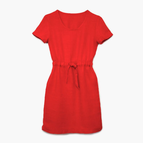 Red Linen Dress | Alison Hoenes Design