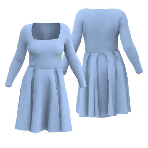3D dress sample