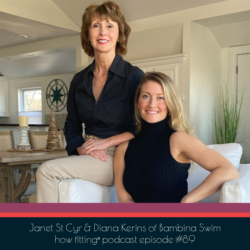 Janet St Cyr & Diana Kerins of Bambina Swim on the How Fitting podcast episode 89
