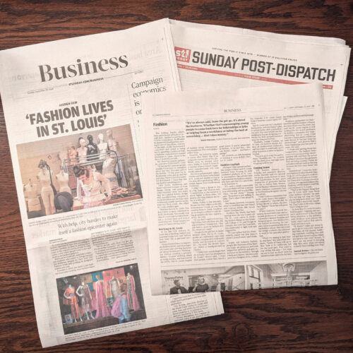 "Fashion Lives in St. Louis" St. Louis Post Dispatch article by Hannah Wyman on 9/29/24