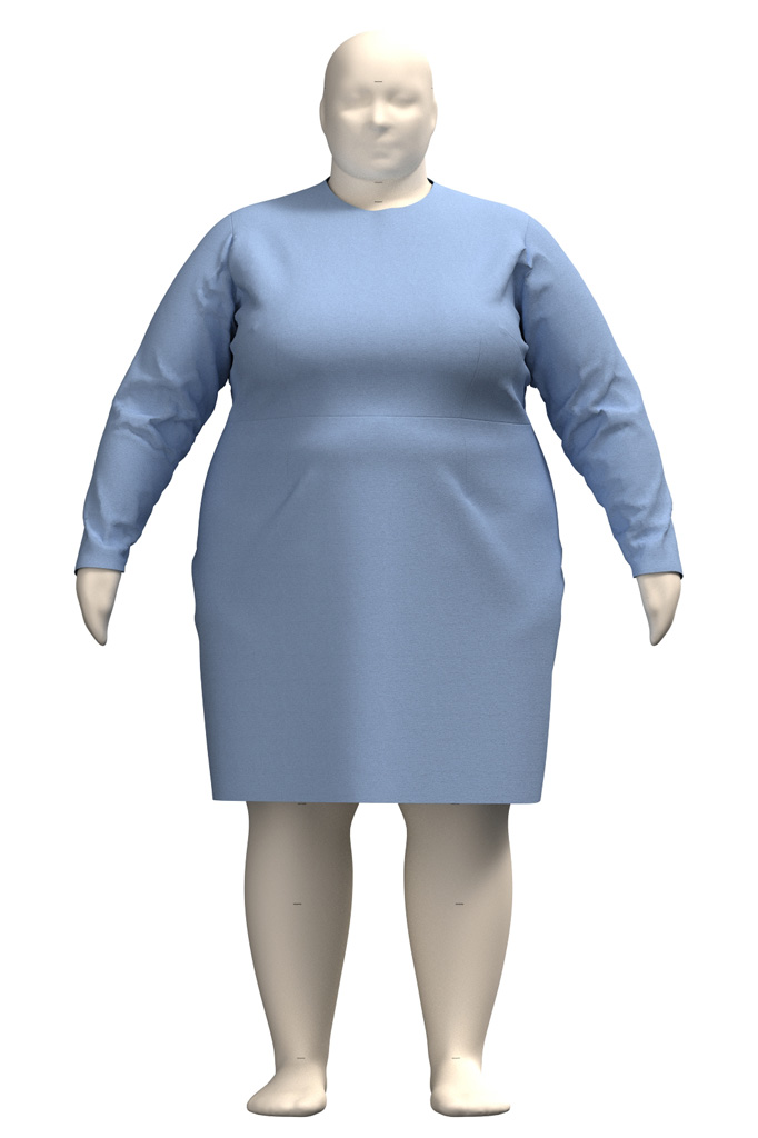 5X dress graded up from a M